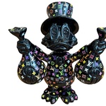 Dagobert Duck beeld, Lior24, Zwart